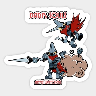 Abyss Watchers in Cuphead Style! Sticker